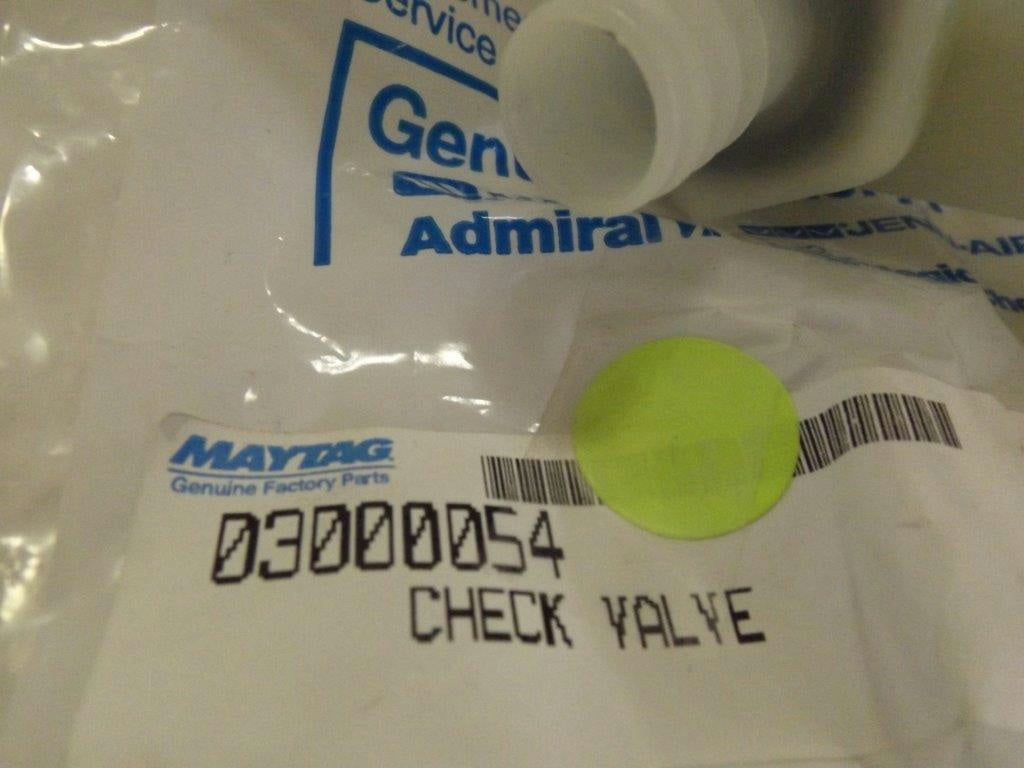 MAYTAG WHIRLPOOL DISHWASHER 03000054 CHECK VALVE NEW MAYTAG WHIRLPOOL DISHWASHER 03000054 CHECK VALVE NEW